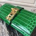 Hermes Medor Clutch Bag In Bamboo Crocodile Leather