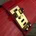 Hermes Medor Clutch Bag In Cherry Crocodile Leather