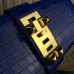 Hermes Medor Clutch Bag In Blue Crocodile Leather