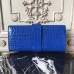 Hermes Medor Clutch Bag In Blue Crocodile Leather