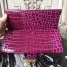 Hermes Medor Clutch Bag In Fuchsia Crocodile Leather