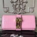 Hermes Medor Clutch Bag In Pink Crocodile Leather