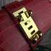 Hermes Medor Clutch Bag In Red Crocodile Leather
