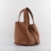 Hermes Picotin Lock Bag In Brown Leather