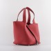 Hermes Picotin Lock Bag In Red Leather