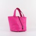 Hermes Picotin Lock Bag In Rose Red Leather