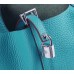 Hermes Picotin Lock Bag In Turquoise Leather