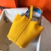 Hermes Bicolor Picotin Lock PM 18cm Yellow Bag