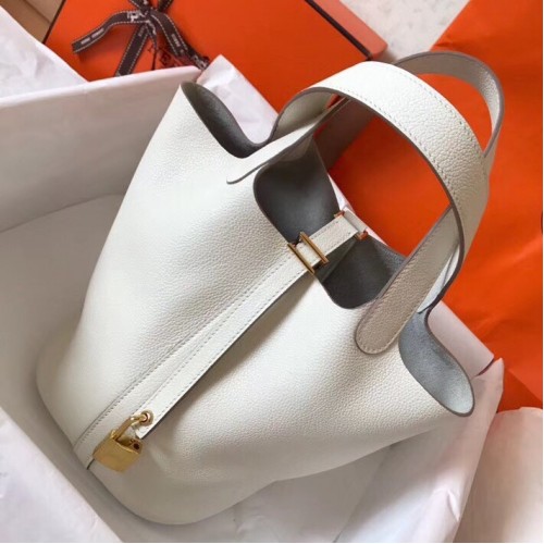 hermes picotin white