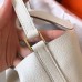 Hermes White Picotin Lock PM 18cm Handmade Bag