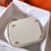 Hermes White Picotin Lock PM 18cm Handmade Bag