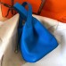 Hermes Blue Hydra Picotin Lock MM 22cm Handmade Bag