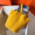 Hermes Bicolor Picotin Lock MM 22cm Yellow Bag
