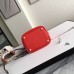 Hermes Red Picotin Lock 18cm Bag With Braided Handles
