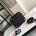 Hermes Black Picotin Lock 22cm Braided Handles Bag