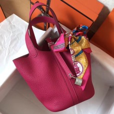 Hermes Peach Picotin Lock PM 18cm Handmade Bag Hermes Peach Picotin Lock PM 18cm Handmade Bag