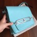 Hermes Mini Sac Roulis Bag In Blue Atoll Swift Leather