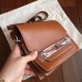 Hermes Mini Sac Roulis Bag In Caramel Swift Leather