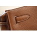 Hermes So Kelly 22cm Bag In Brown Leather