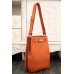 Hermes So Kelly 22cm Bag In Orange Leather