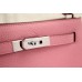 Hermes So Kelly 22cm Bag In Pink Leather