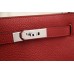 Hermes So Kelly 22cm Bag In Red Leather