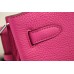 Hermes So Kelly 22cm Bag In Rose Red Leather