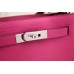 Hermes So Kelly 22cm Bag In Rose Red Leather