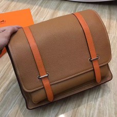 Hermes Bicolor Steve 35 Messenger Brown Bag Hermes Bicolor Steve 35 Messenger Brown Bag