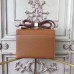 Hermes Brown Epsom Verrou Shoulder Handmade Bag