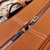 Hermes Victoria II 35cm Bag In Brown Leather