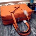 Hermes Victoria II 35cm Bag In Orange Leather