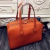 Hermes Victoria II 35cm Bag In Orange Leather