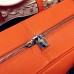 Hermes Victoria II 35cm Bag In Orange Leather