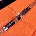 Hermes Victoria II 35cm Bag In Orange Leather