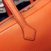 Hermes Victoria II 35cm Bag In Orange Leather