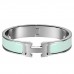 Hermes Aqua Enamel Clic H PM Bracelet