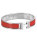 Hermes Red Enamel Clic H PM Bracelet