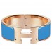 Hermes Blue Enamel Clic Clac H PM Bracelet