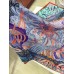 Hermes Blue Flowers of South Africa Silk Scarf