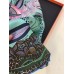 Hermes Vert Flowers of South Africa Silk Scarf