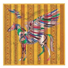 Hermes Yellow Le Pegase d'Hermes au Bloc Shawl