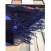 Hermes Casaque Stole In Navy And Blue Cashmere