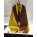 Hermes Casaque Stole In Yellow And Camarel Cashmere