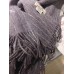 Hermes Grey Rayure Banquier Muffler Stole