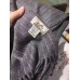 Hermes Grey Rayure Banquier Muffler Stole