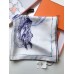 Hermes White Pirouette au Galop Shawl