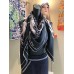 Hermes Black Pirouette au Galop Shawl