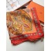 Hermes Orange Le Jardin de la Maharani Shawl