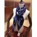 Hermes Navy Blue Les Confessions Shawl